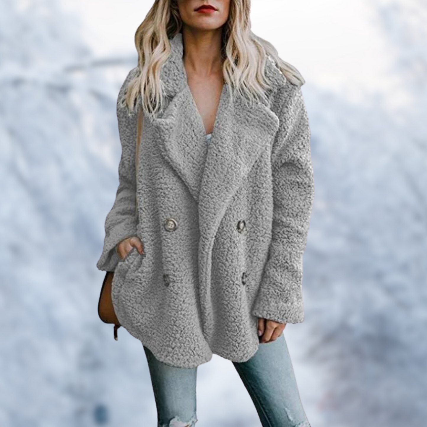 Teddyjas Warme Zacht voor Vrouw Winterjas