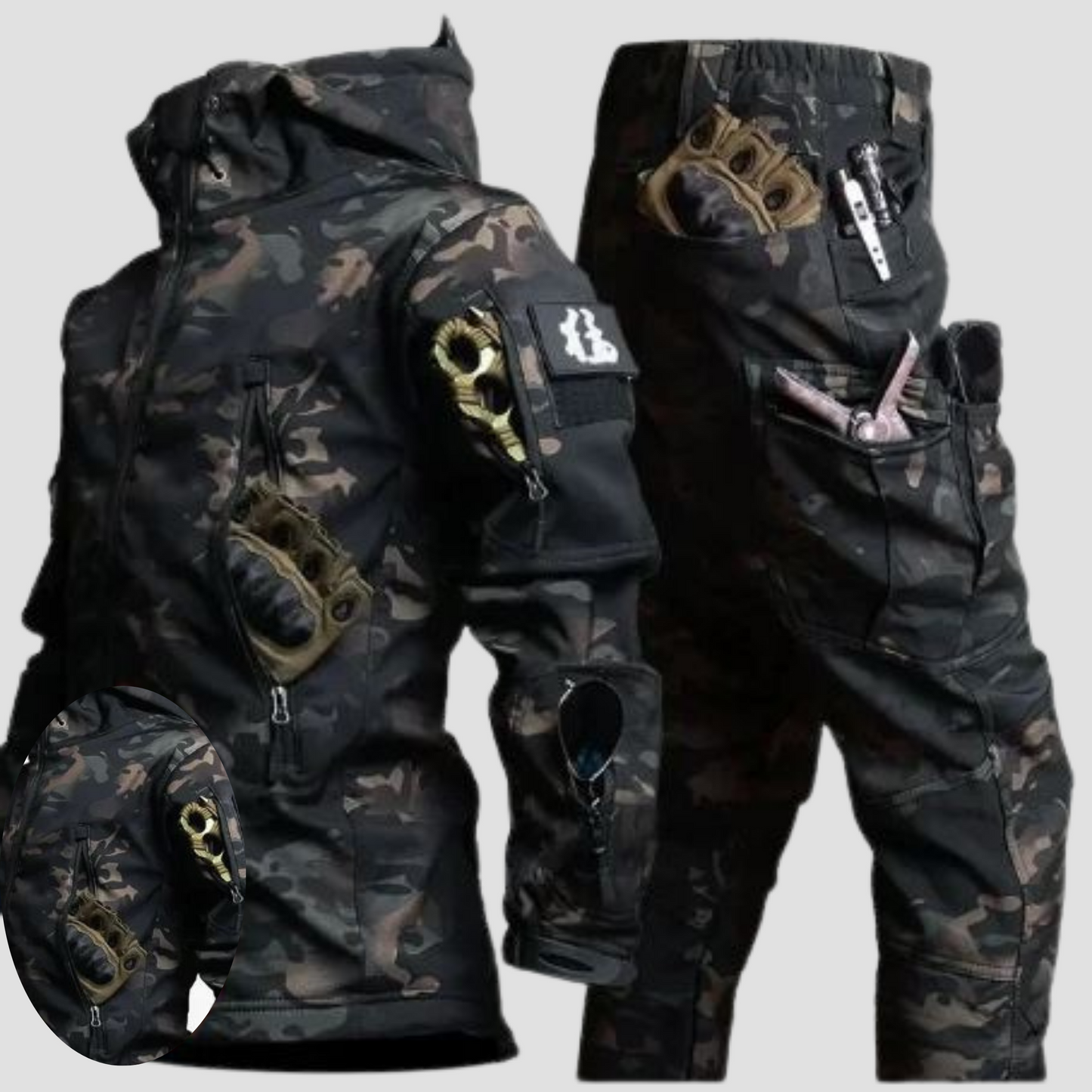 Camouflage Winterset Warme Kleding voor Buiten