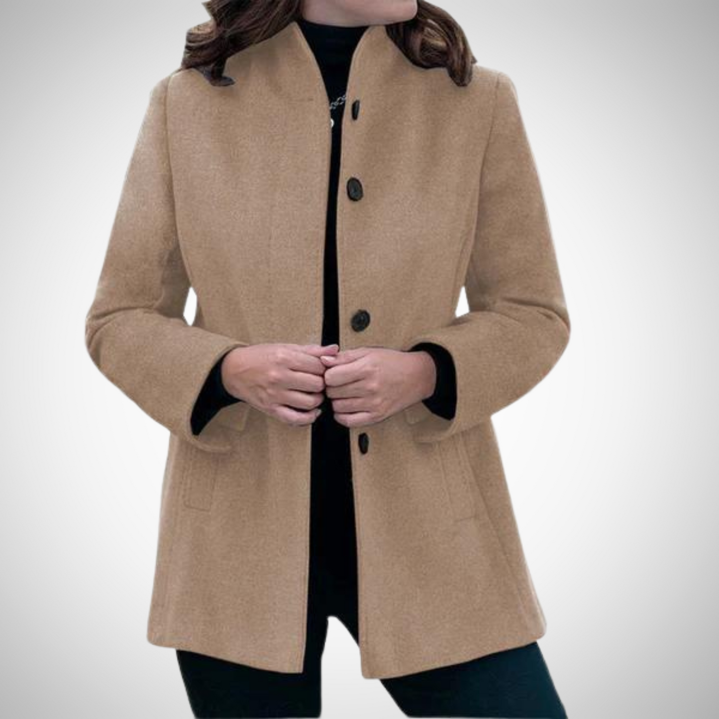 Dames Jasje Met Knopen Elegante Stijl