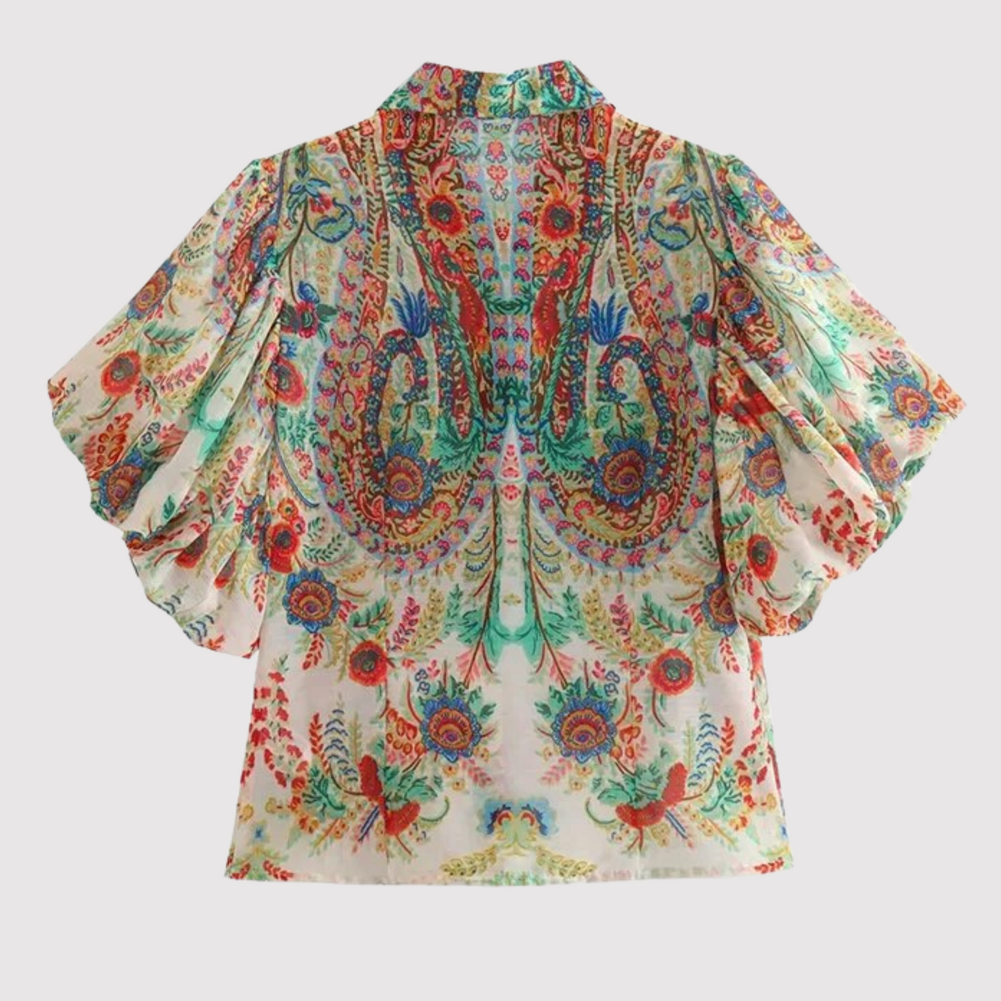 Vrouwelijke Blouse met Leuke Bloemenprint