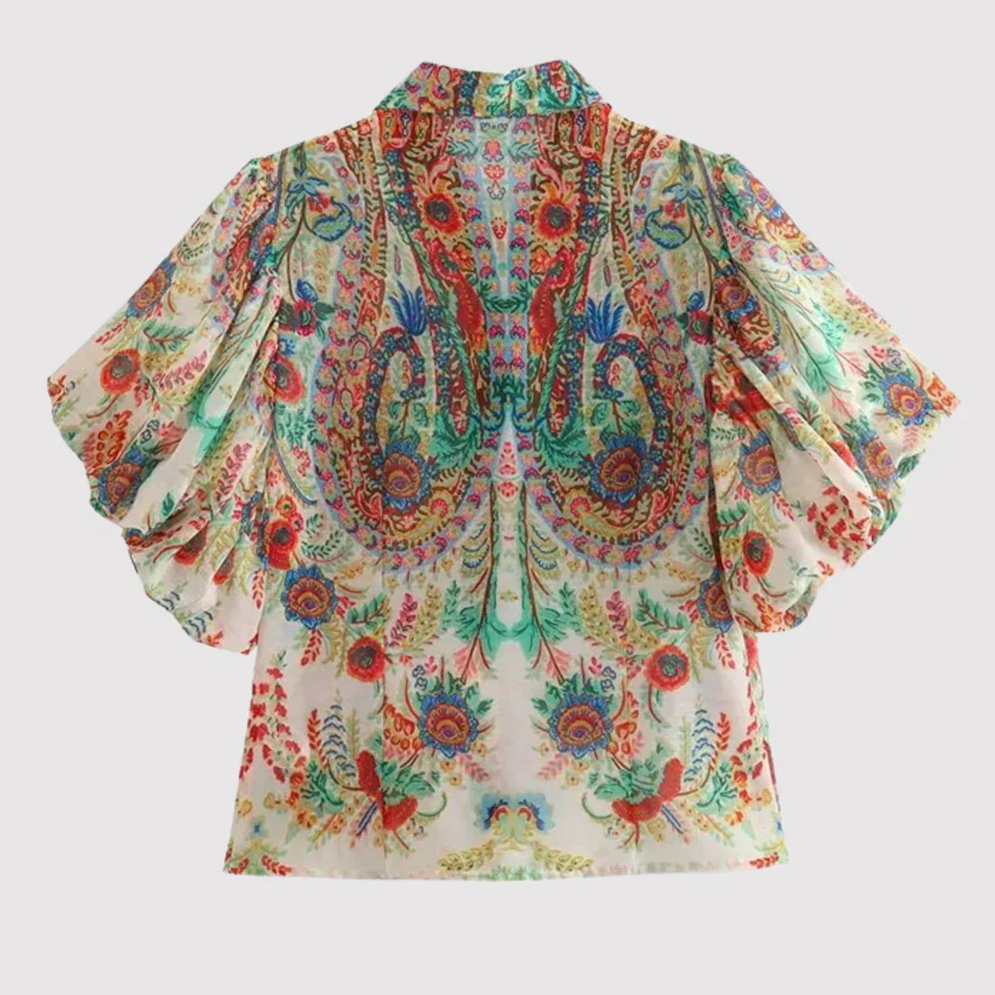 Vrouwelijke Blouse met Leuke Bloemenprint