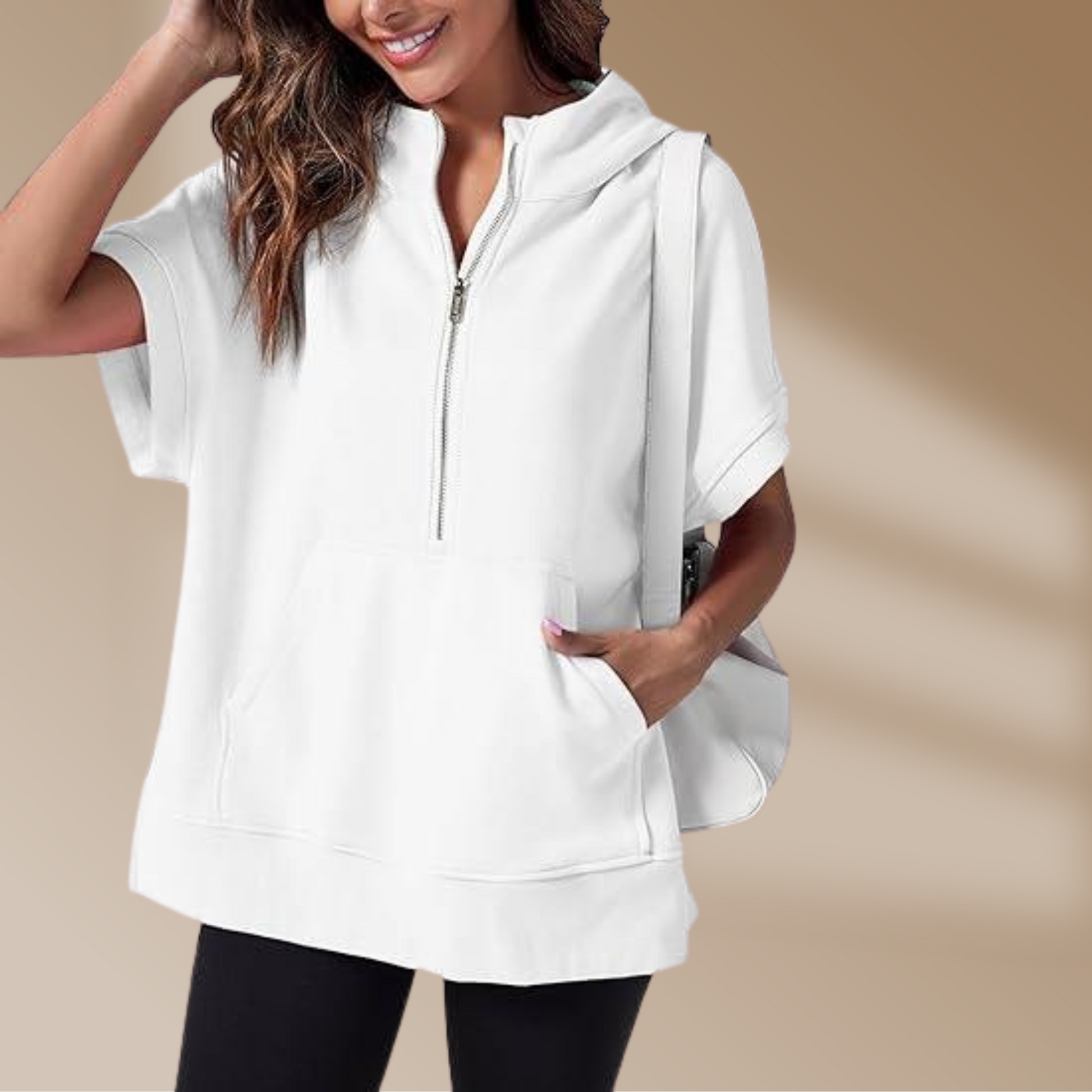 Dames Sweatshirt Groot XL Comfortabel Halve Rits - StudioMarella