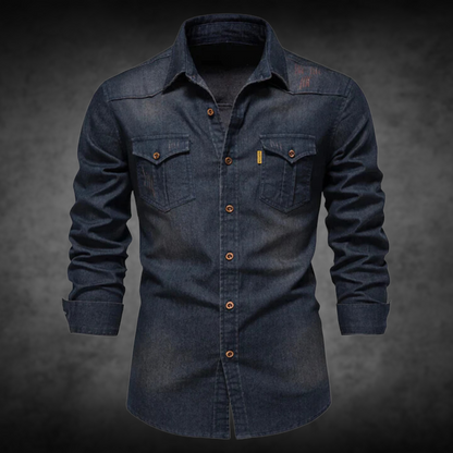 Casual Katoenen Shirt met Lange Mouwen