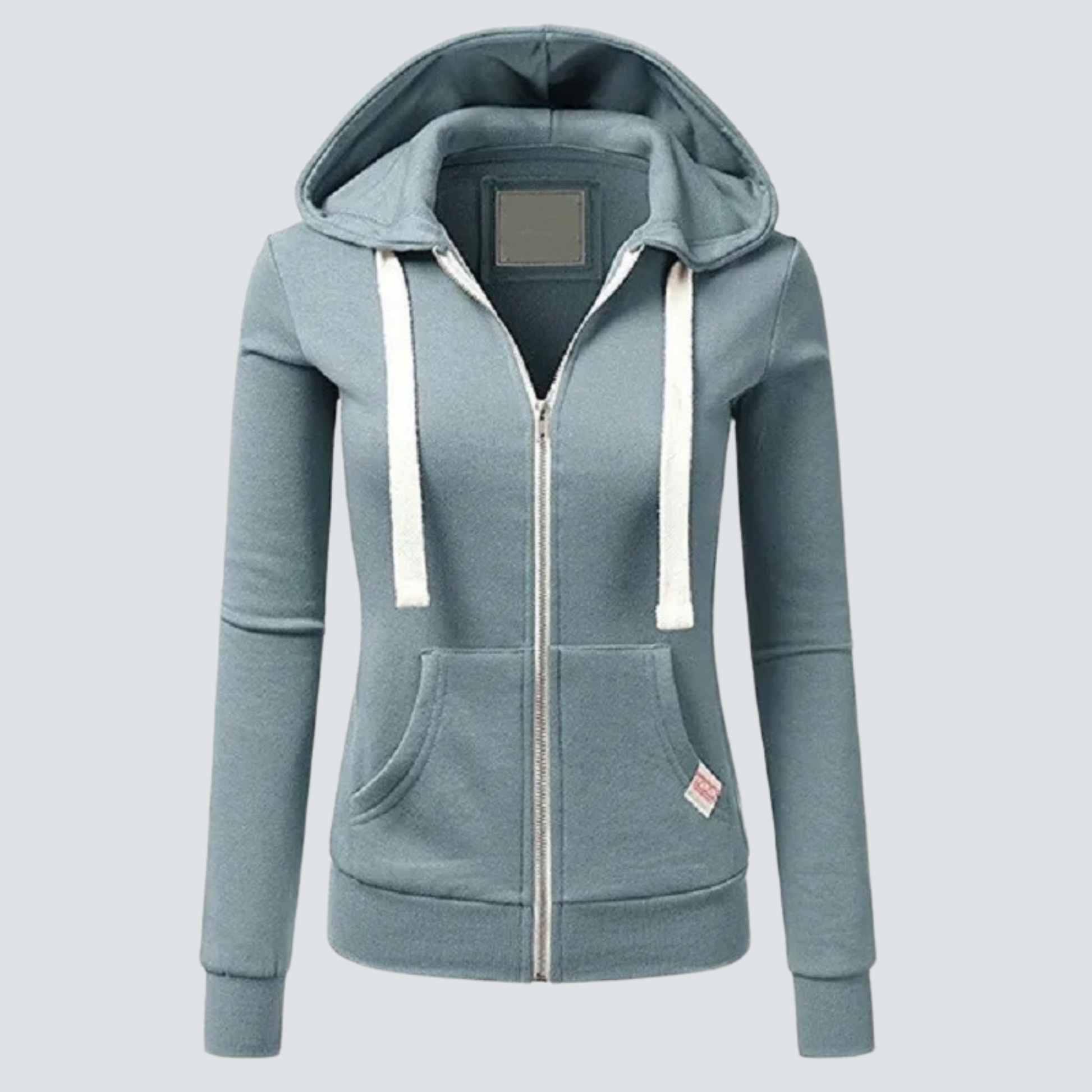 Wollen Hoodie Met Rits en Aanpasbare Kap - StudioMarella