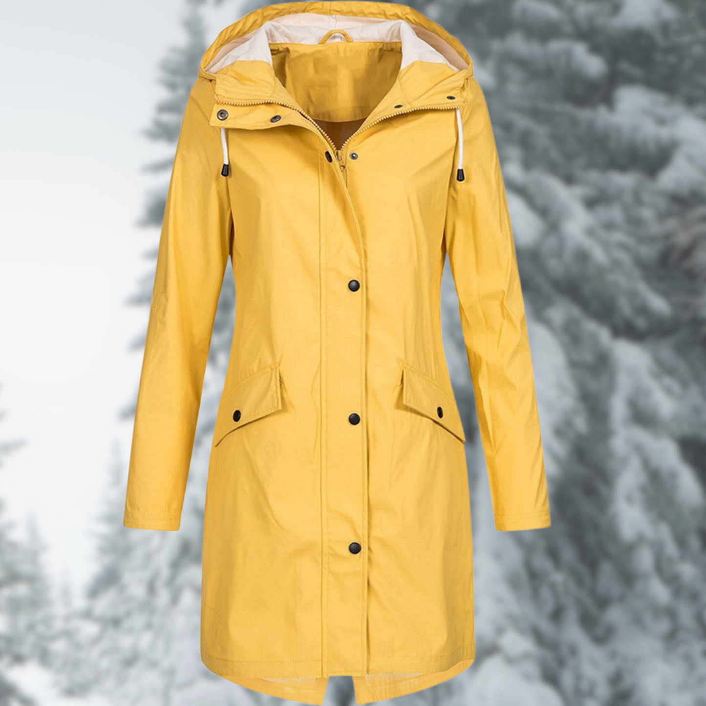 Regenjas voor Vrouw Waterdicht en Lang Model - StudioMarella