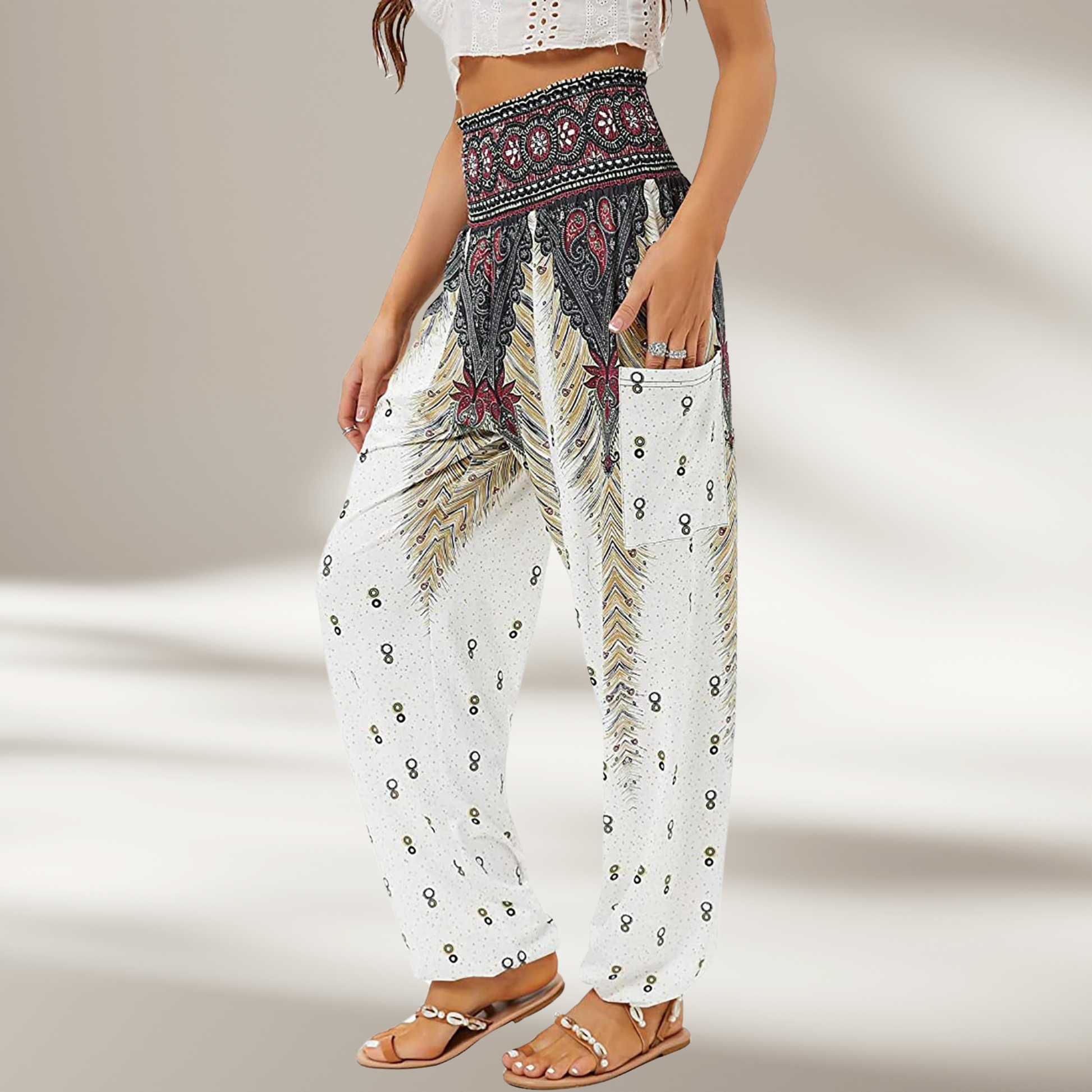 Yoga Broek Hoge Taille Stretch voor Vrouw - StudioMarella