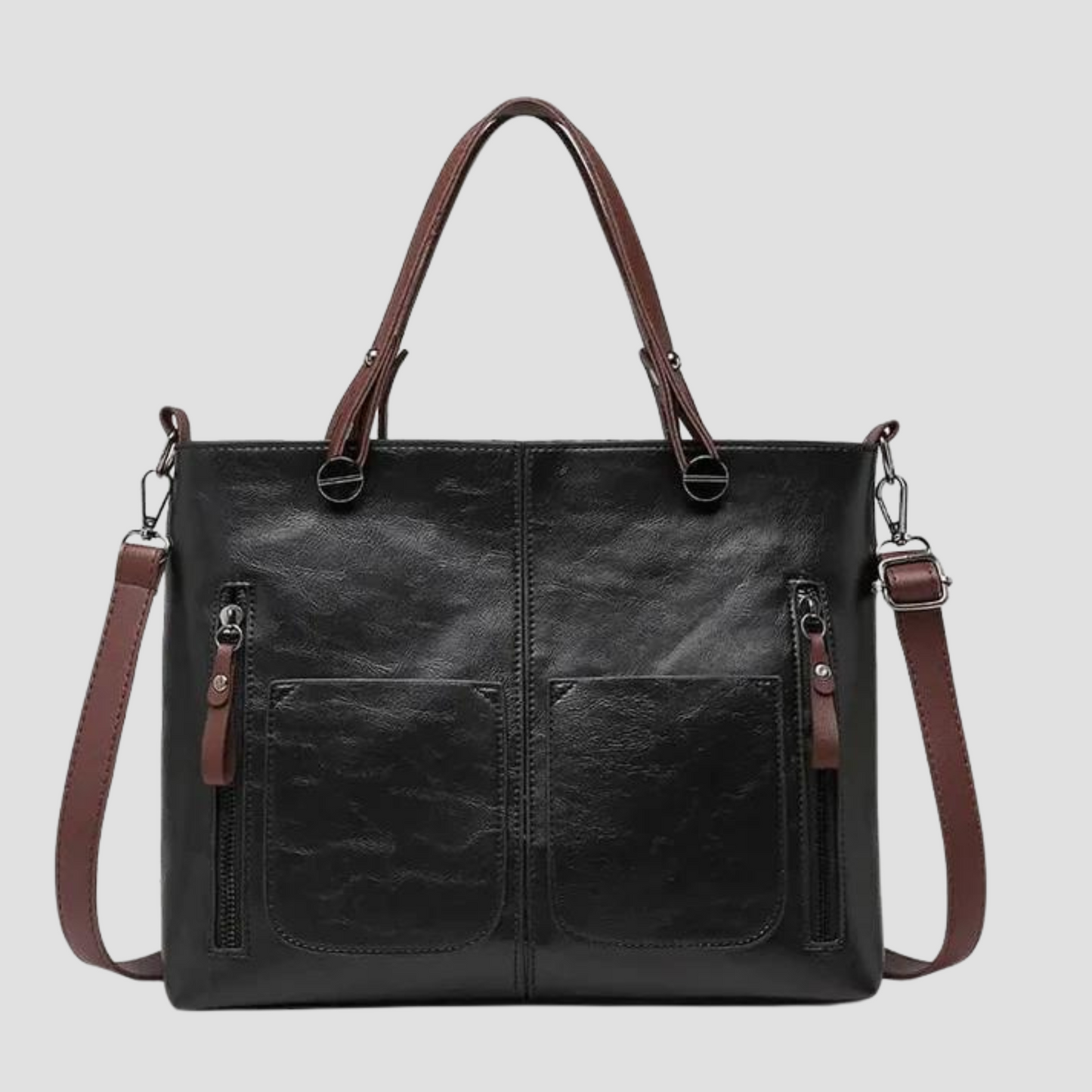 Dames Schoudertas van Echt Leder Vintage Stijl