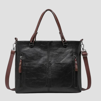 Dames Schoudertas van Echt Leder Vintage Stijl