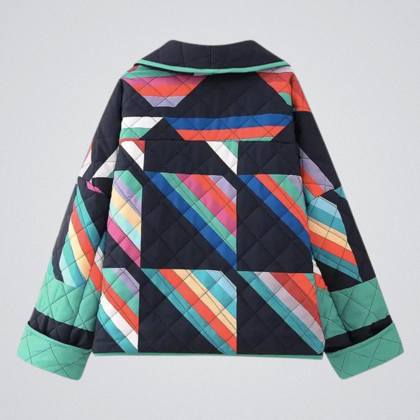 Dames Jas met Polokraag Retro Stijl