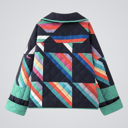 Dames Jas met Polokraag Retro Stijl