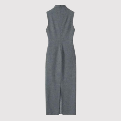 Elegante Lange Jurk Kokermodel Thora Stijl