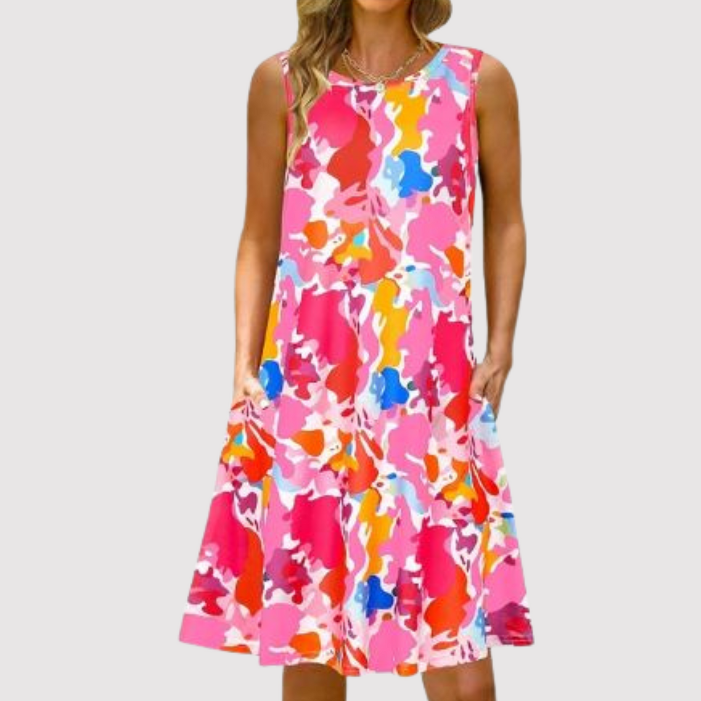 Losse Vrouwenjurk Zomerjurk Casual Stijl Korte Jurk - StudioMarella