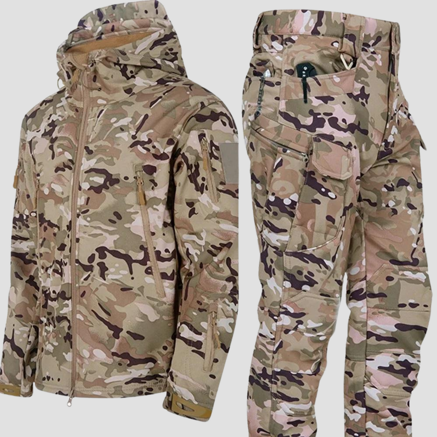 Camouflage Winterset Warme Kleding voor Buiten