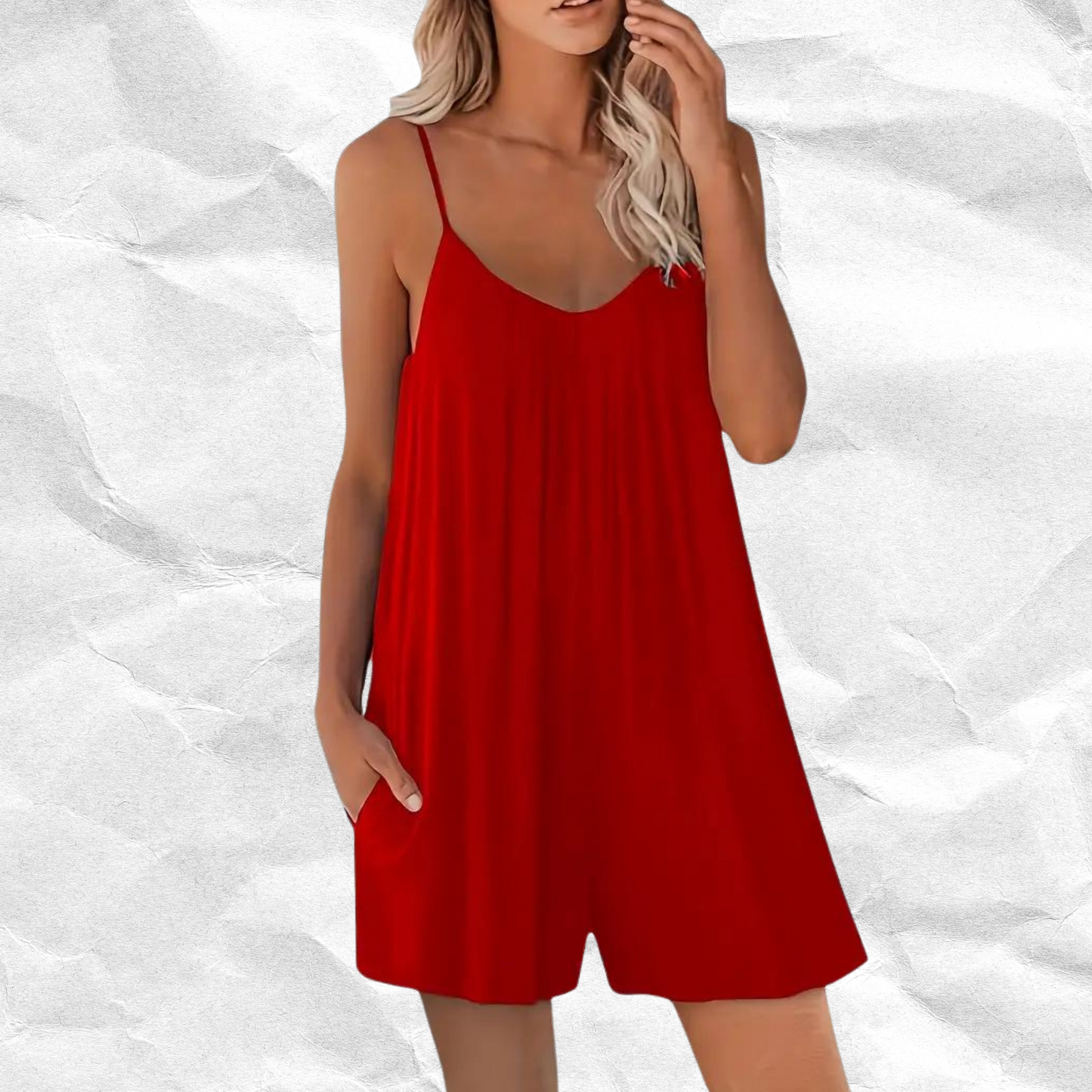 Vrouwelijke Jumpsuit van Effen Katoen Zomerkleding