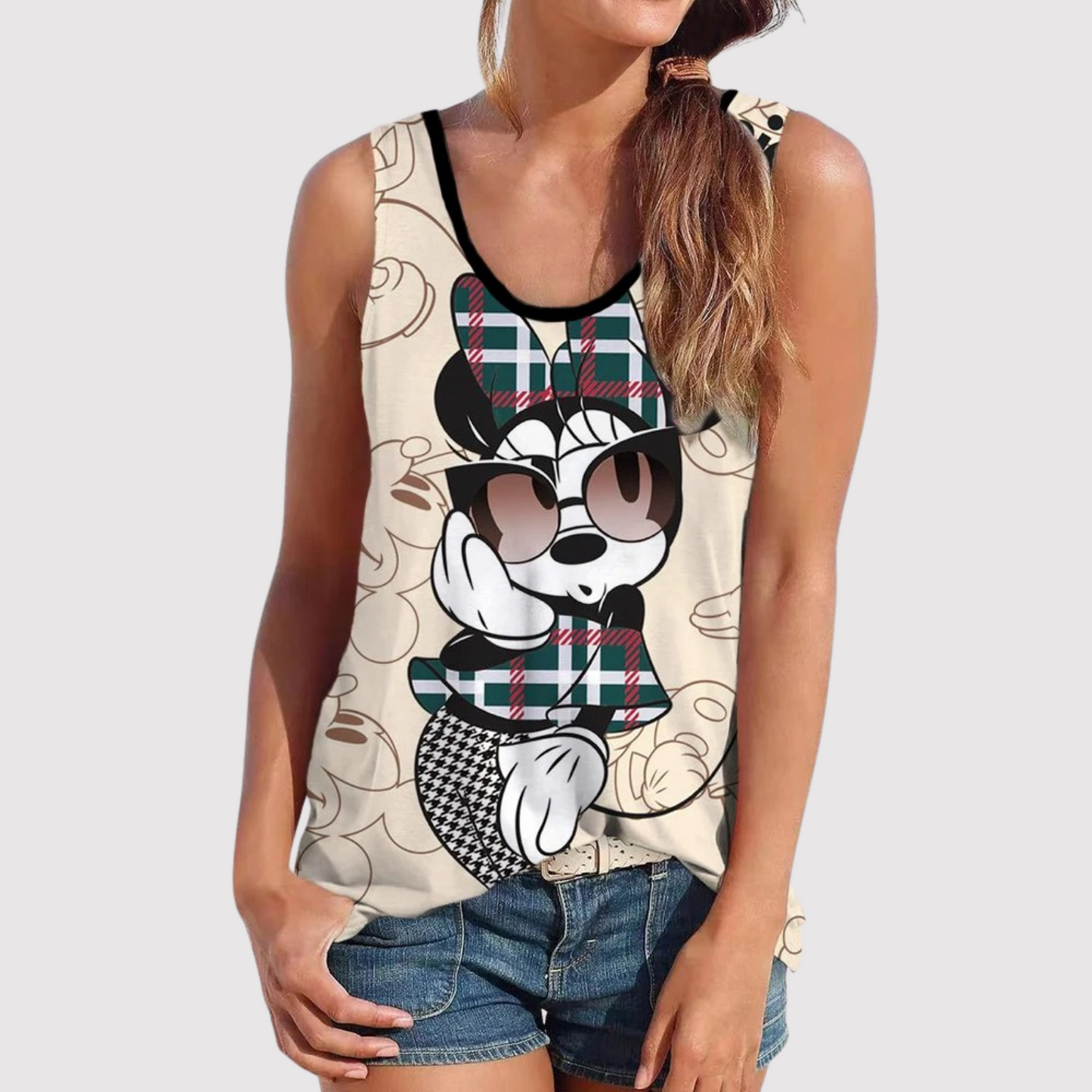 Dames Top met Mickey Mouse Print Disney