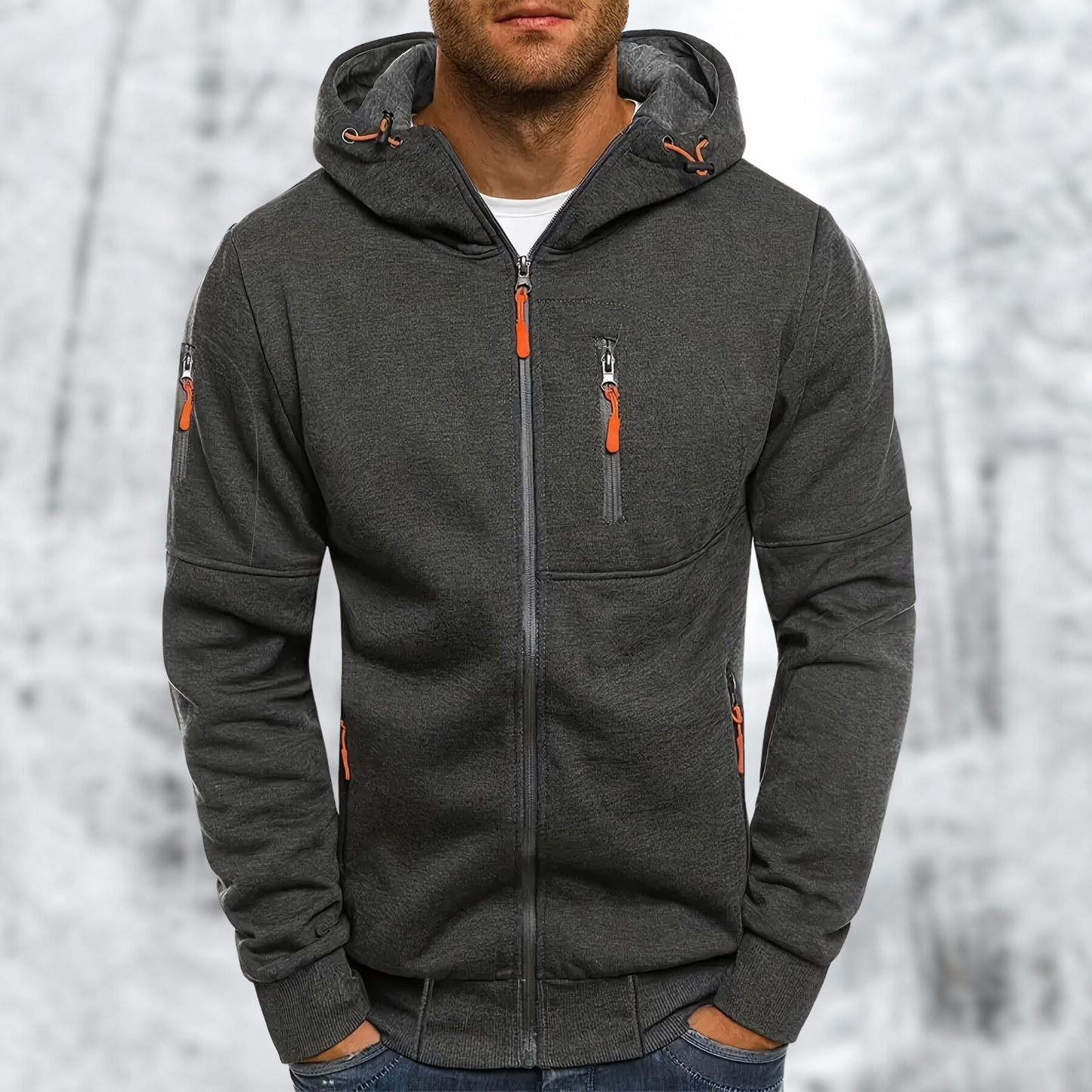 Waterdichte Heren Softshell Jas met Capuchon