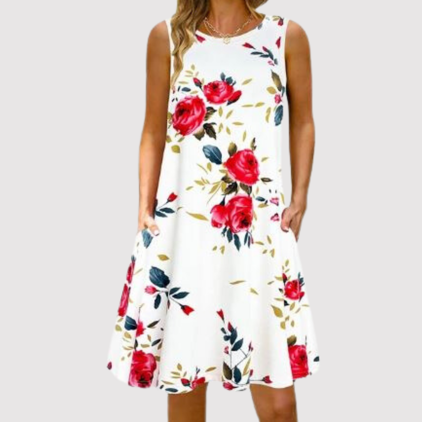 Losse Vrouwenjurk Zomerjurk Casual Stijl Korte Jurk