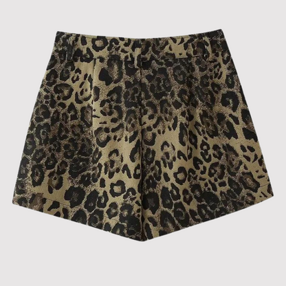 Izana Stretchy Luipaardprint Shorts Korte Broek