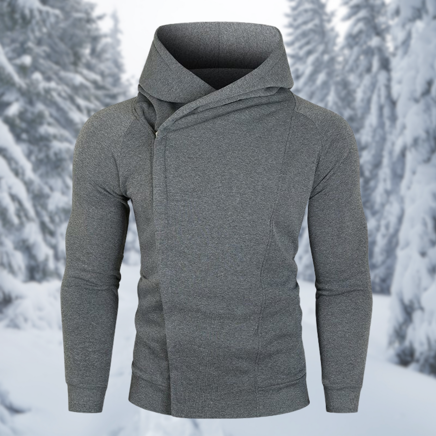 Heren Fleece Hoodie Warm en Comfortabel met Rits