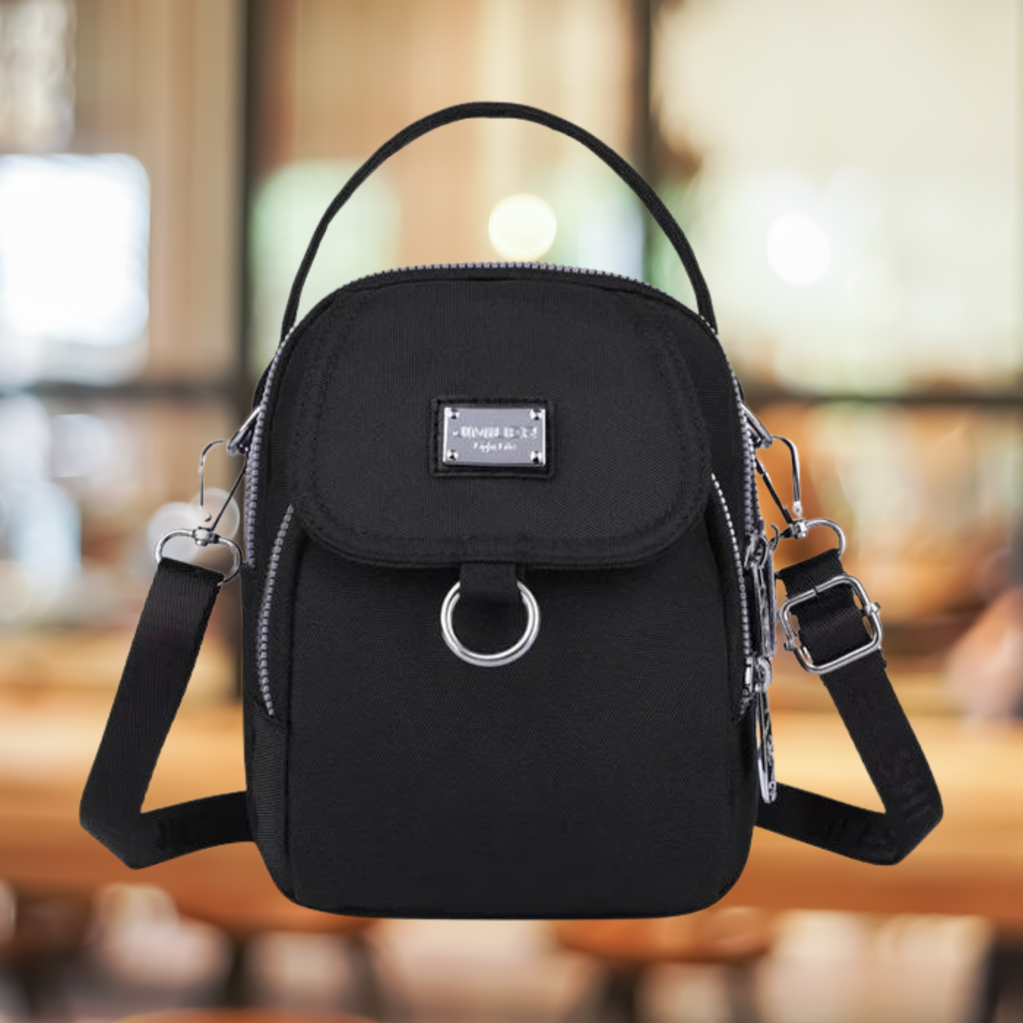 Klein Leer Crossbodytasje voor Vrouw