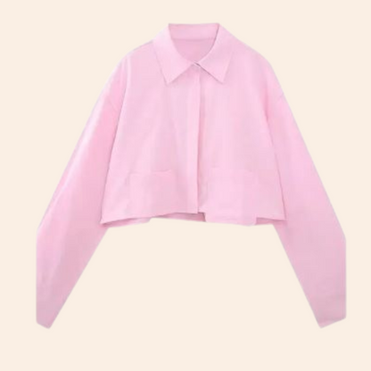 Vrouwelijk Overhemd Modieus Slim Fit