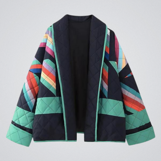 Dames Jas met Polokraag Retro Stijl - StudioMarella