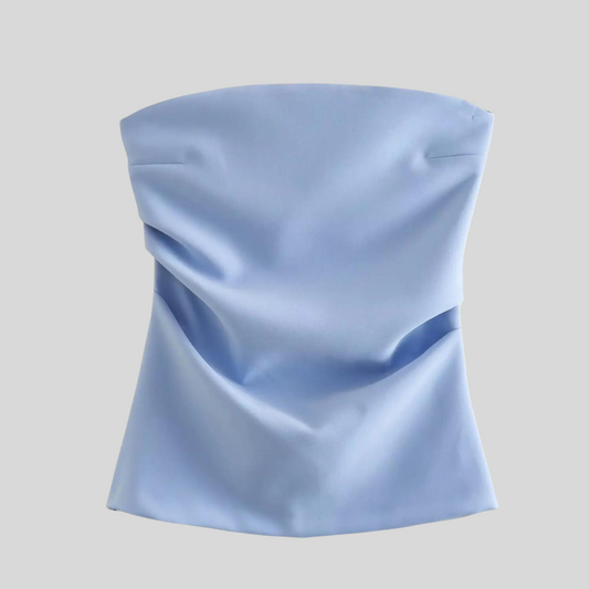 Dames Blouse Zonder Mouwen Strapless Zomerjurk Stijl - StudioMarella