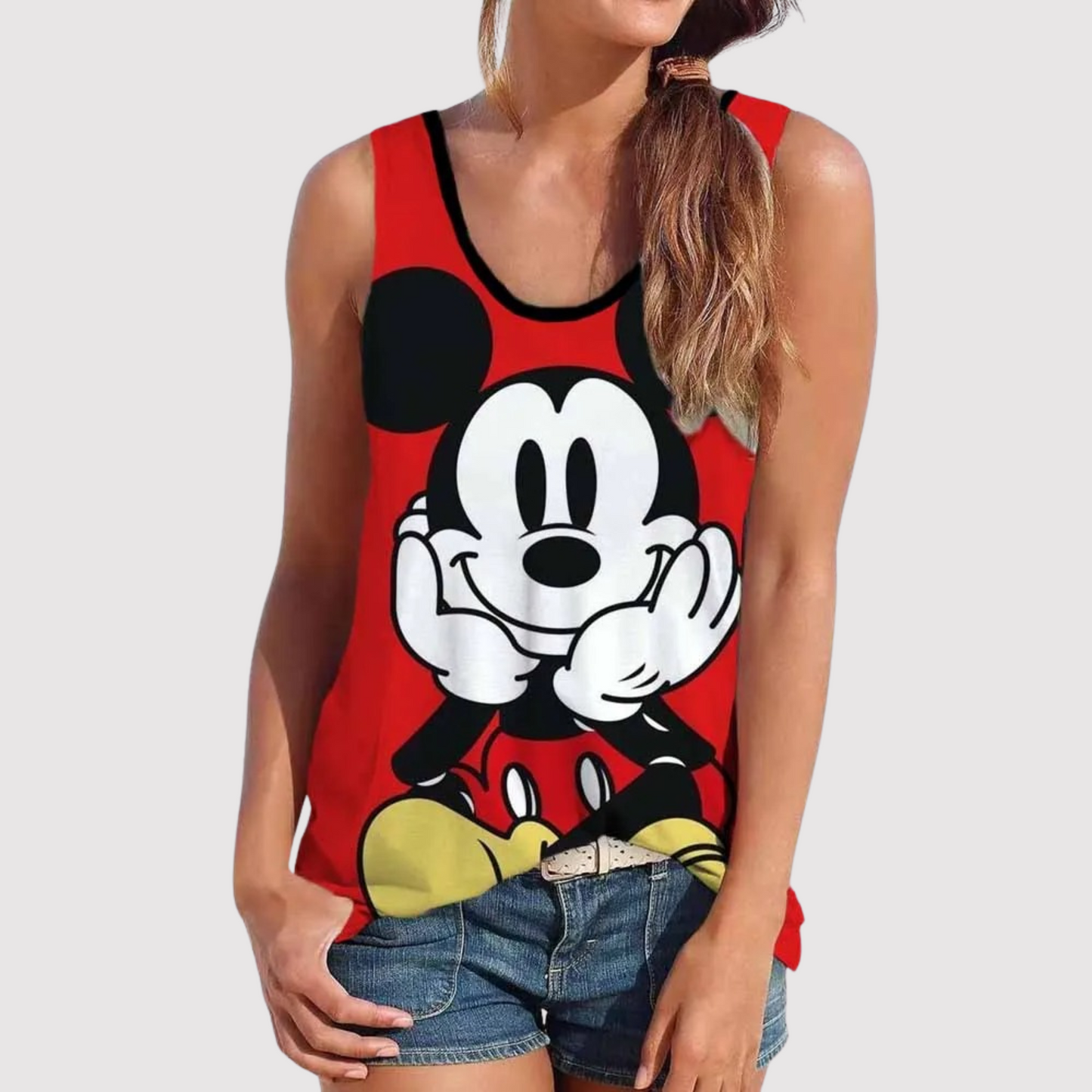 Dames Top met Mickey Mouse Print Disney