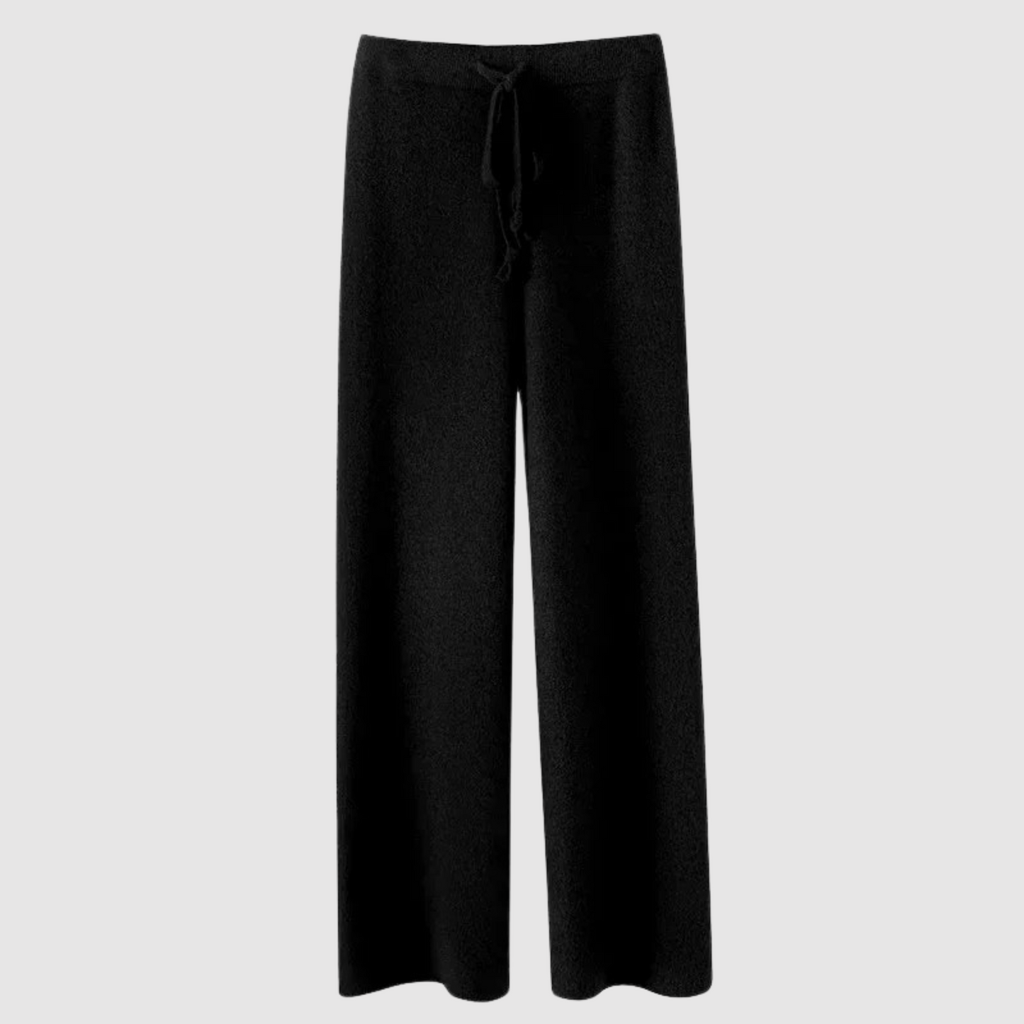 Comfortabele Gebreide Broek met Hoge Taille en Wijde Pijpen - StudioMarella