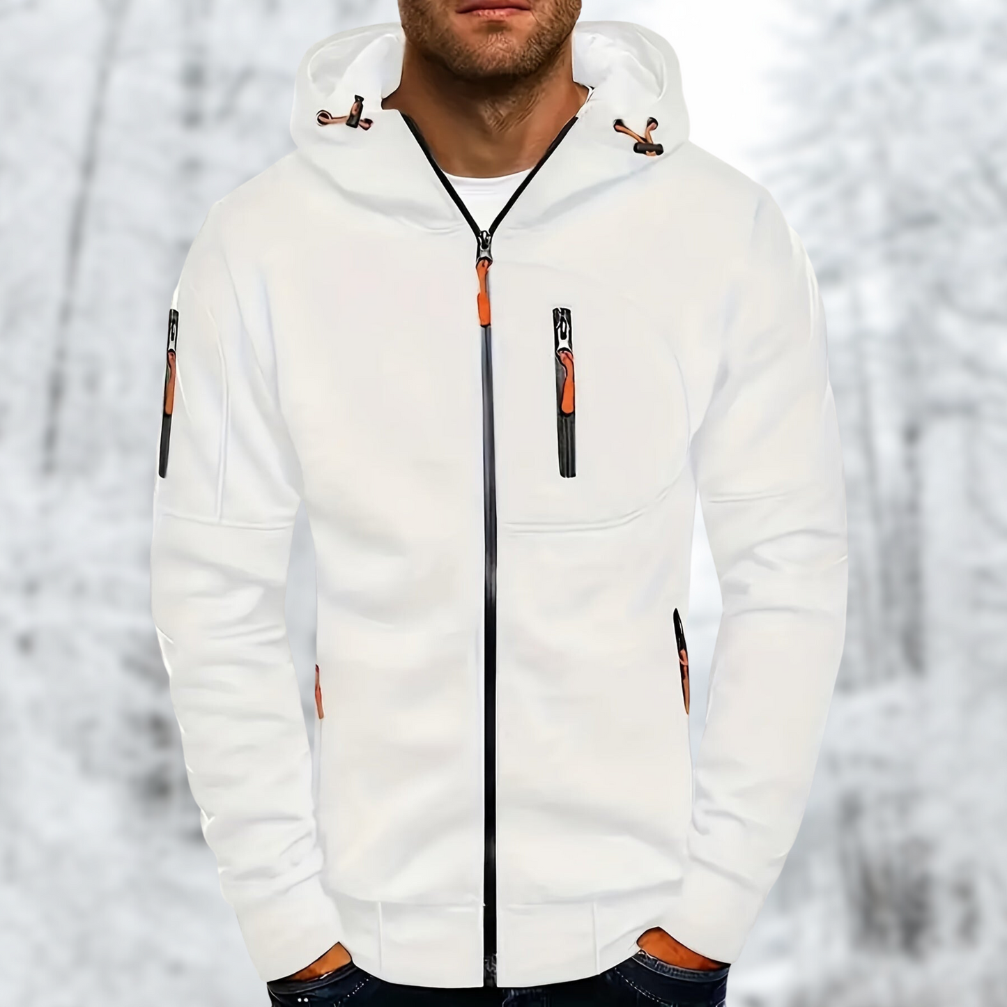 Waterdichte Heren Softshell Jas met Capuchon