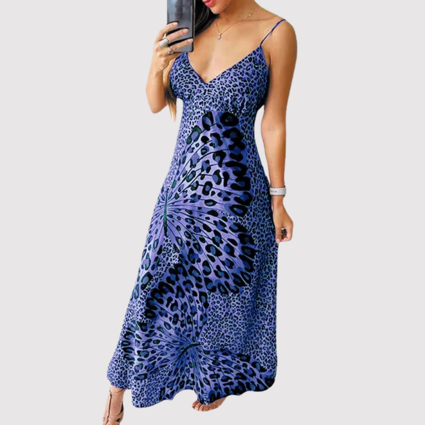 Mouwloze Zomerjurk V Hals Elegant Jurk voor Vrouw