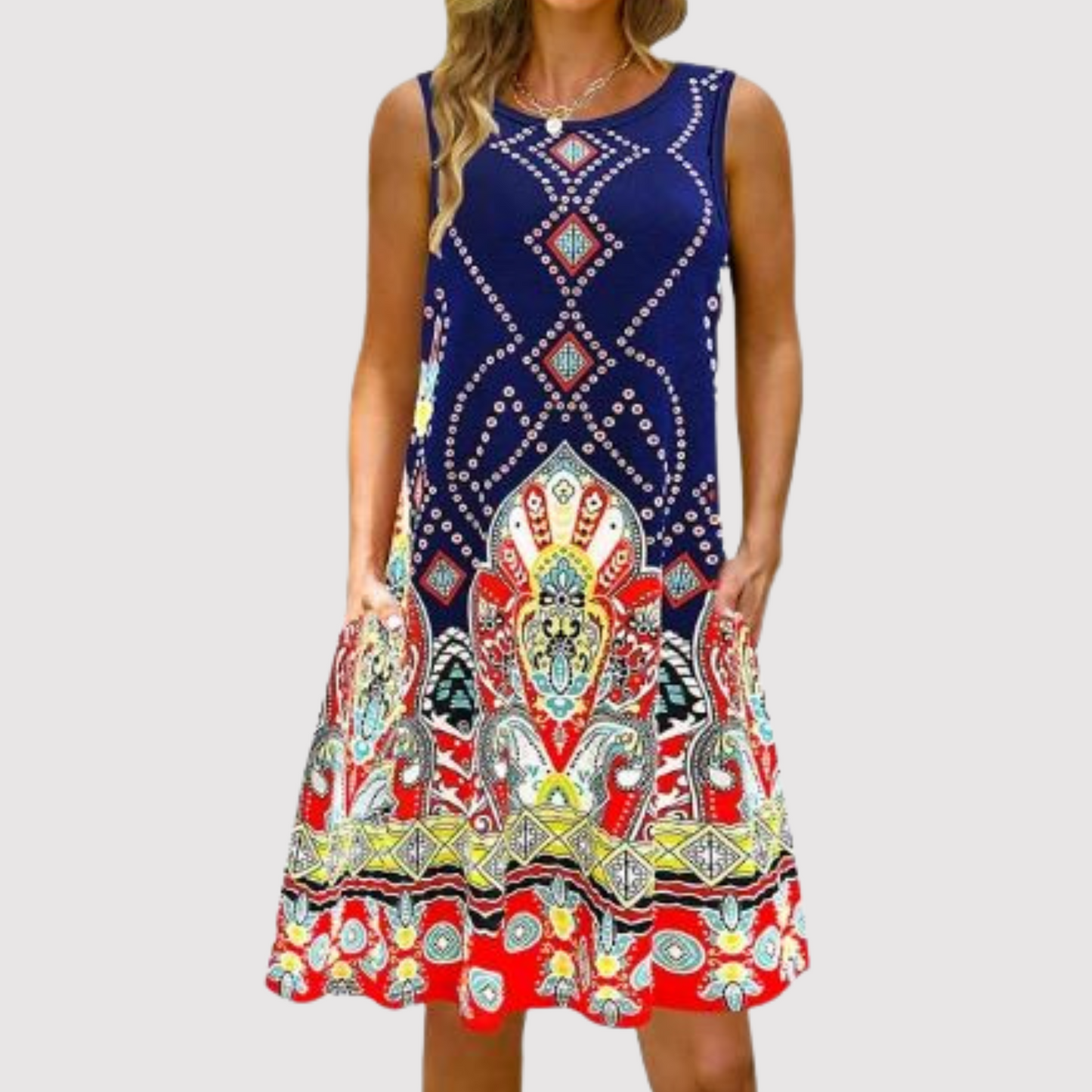 Losse Vrouwenjurk Zomerjurk Casual Stijl Korte Jurk