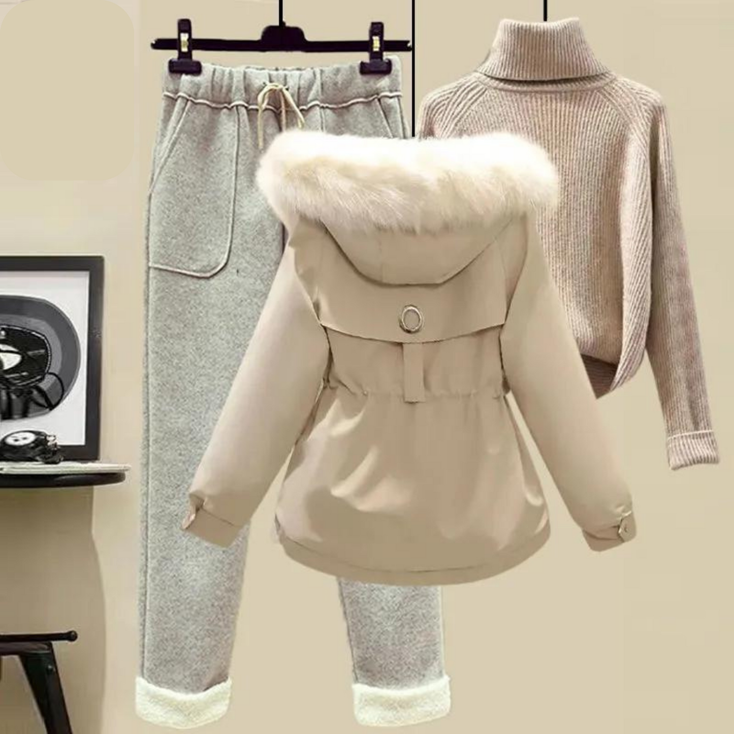 Winter Sieraden Set met Ketting en Oorbellen