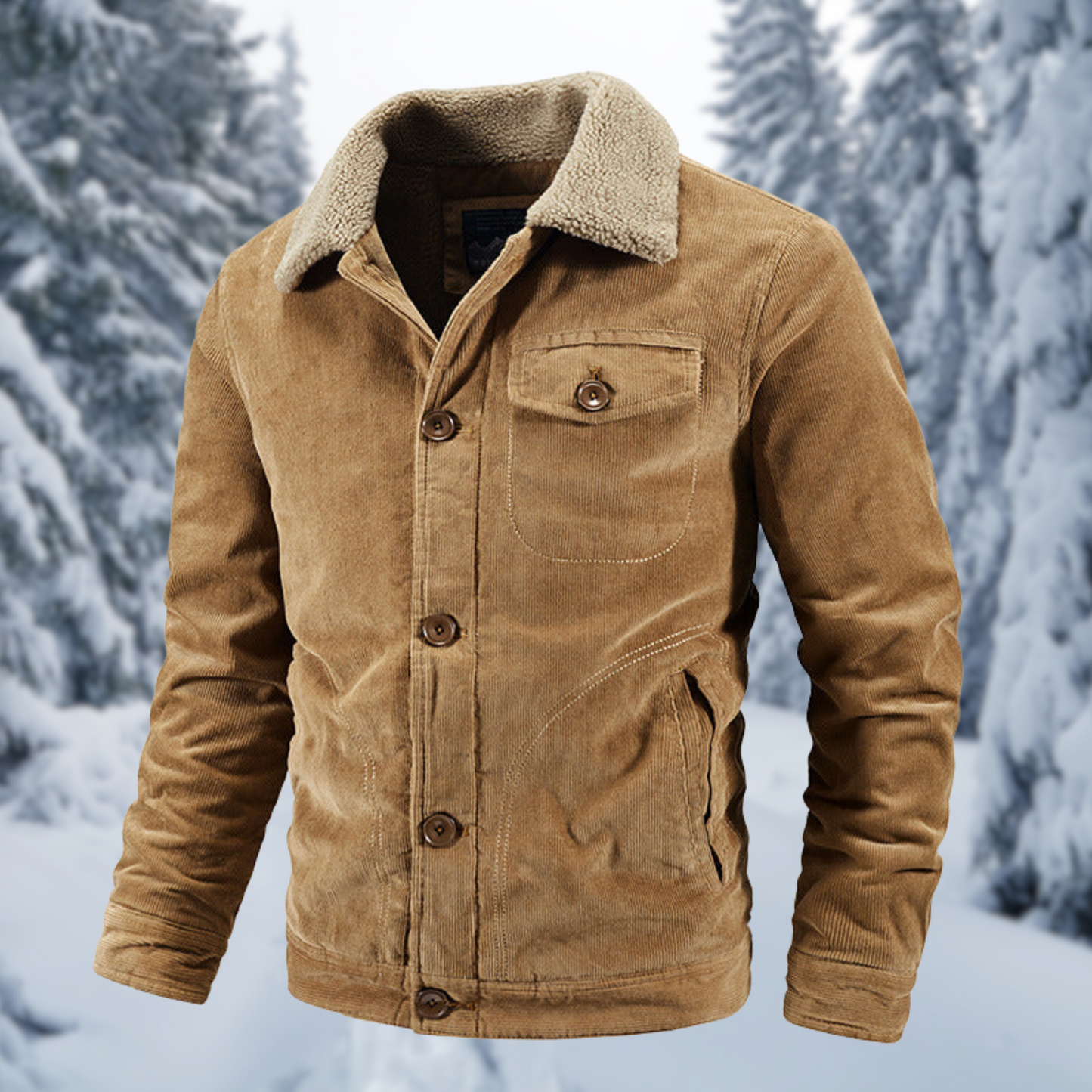 Militaire Winterjas Warm Bontkraag Stijlvol Dames