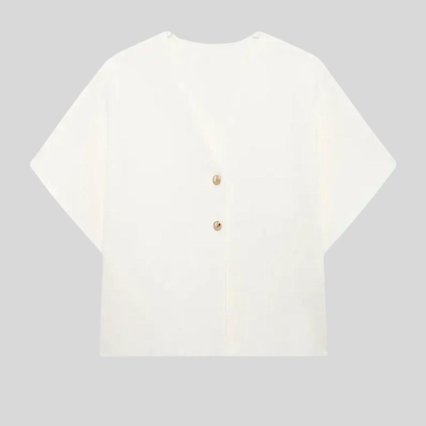 Vrouwelijke Gebreide Top V-Hals Elegante Stijl