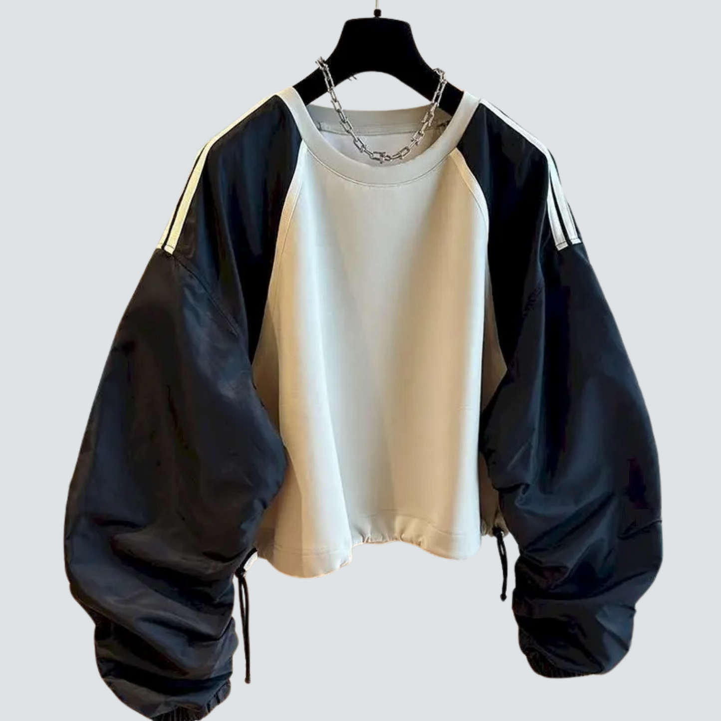 Oversized Sweatshirt Relax Fit met Trekkoord Zacht en Comfortabel