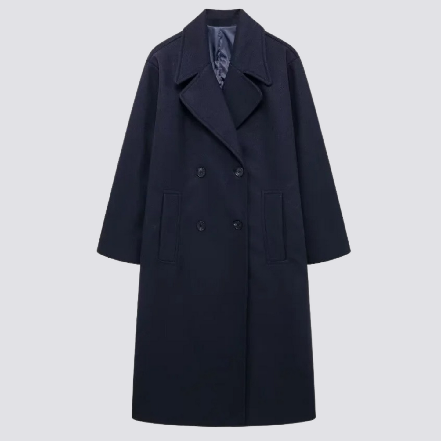 Vrouwelijke Lange Coat Stijlvolle Jas