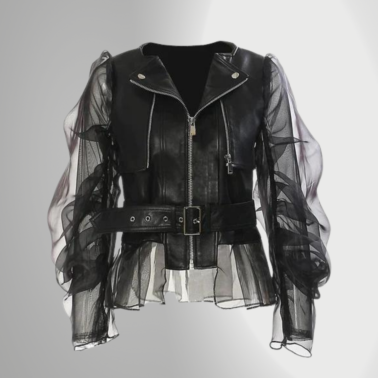 Dames Leren Jack Kort Model Elegant - StudioMarella