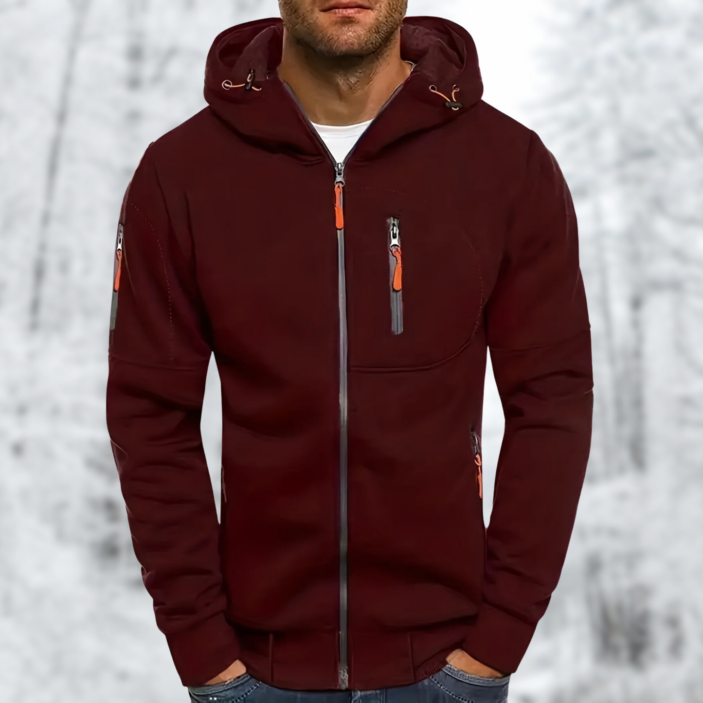Waterdichte Heren Softshell Jas met Capuchon
