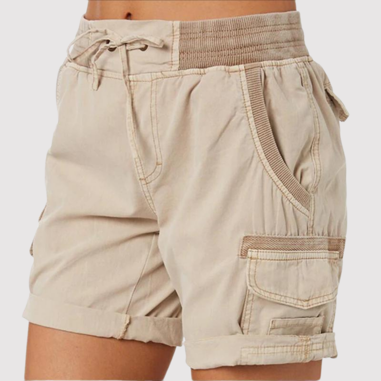 Vrouwelijke Cargo Broek Zomerkort Comfortabele Stof - StudioMarella