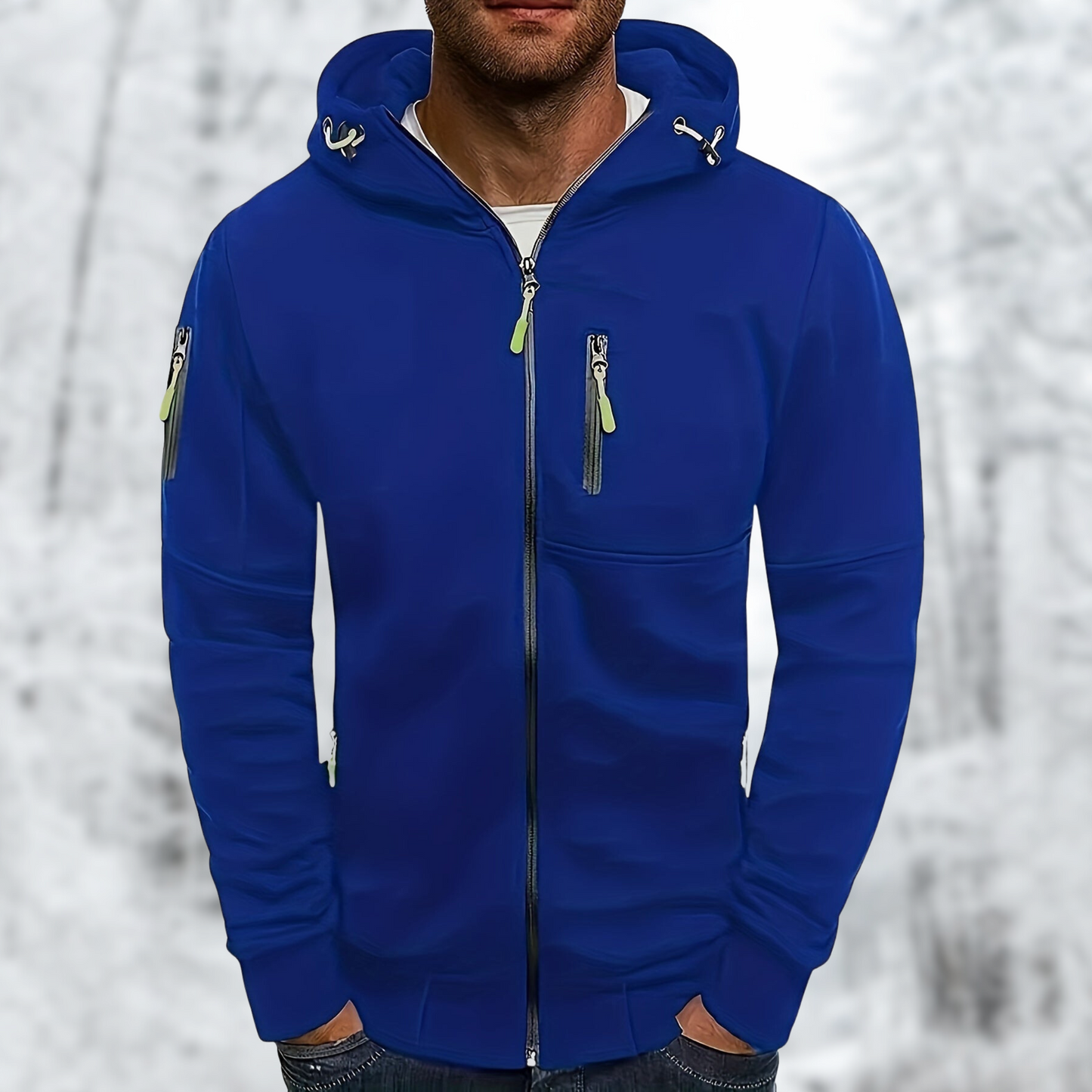 Waterdichte Heren Softshell Jas met Capuchon