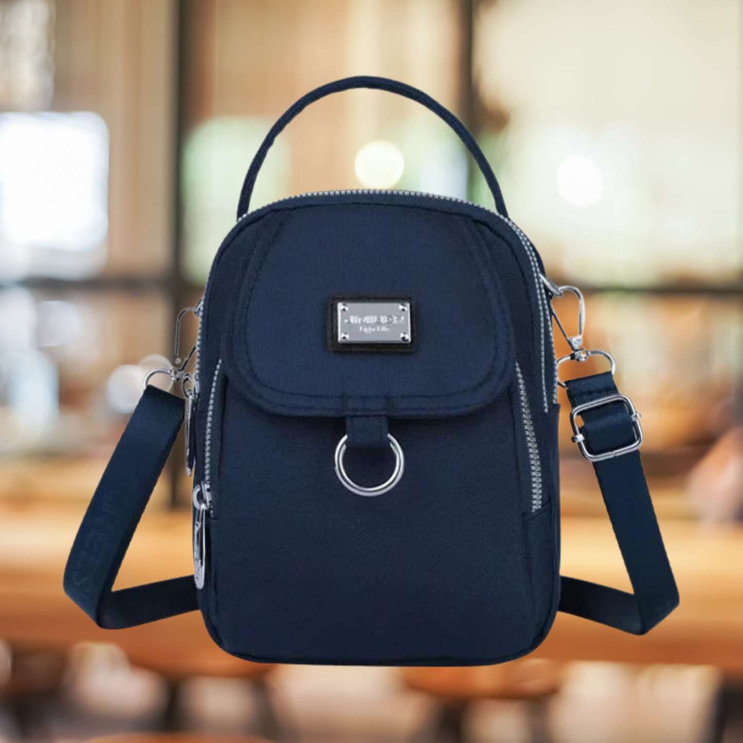 Klein Leer Crossbodytasje voor Vrouw