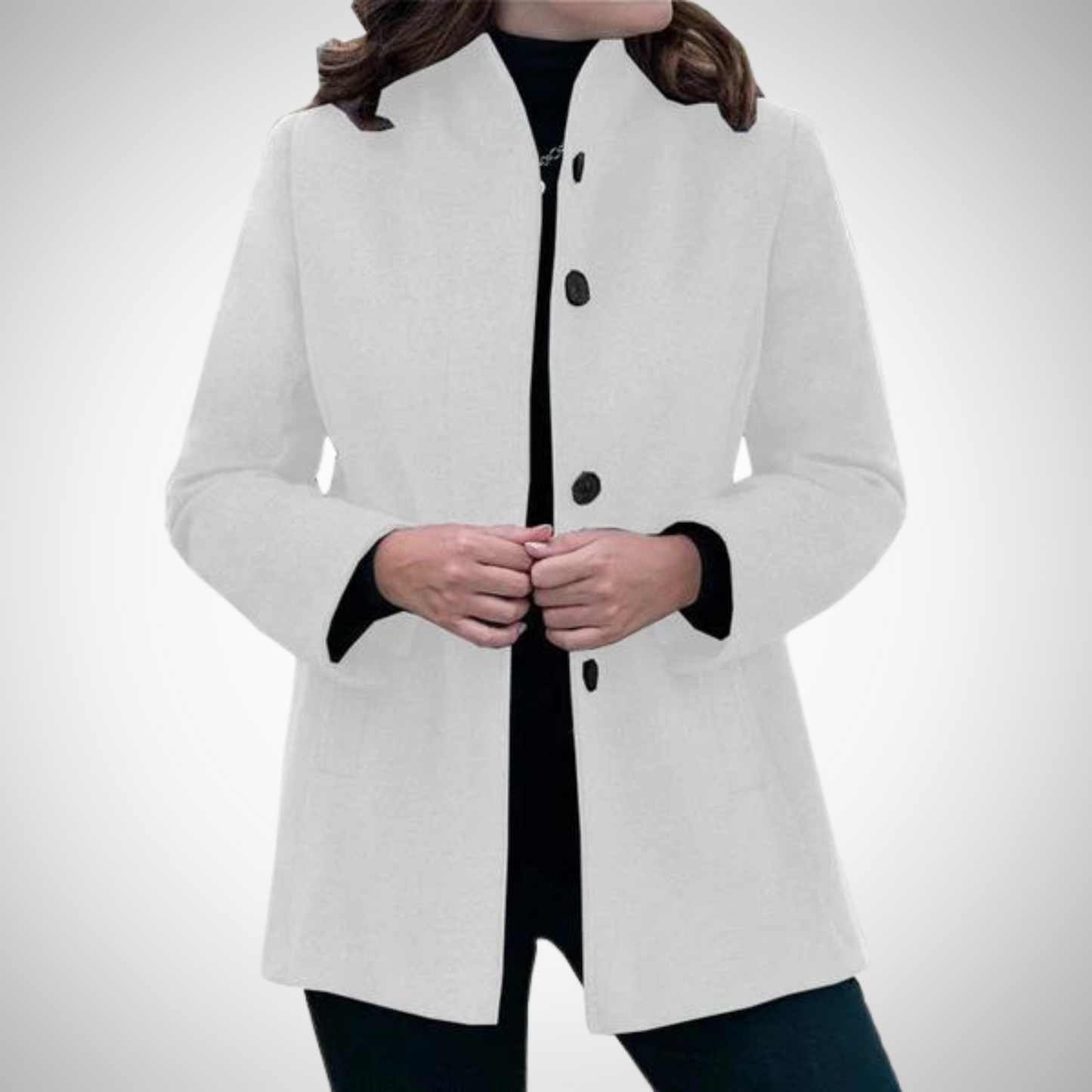 Dames Jasje Met Knopen Elegante Stijl