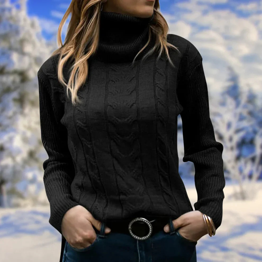Dames Coltrui Losse Pasvorm Warme Herfst Winter Trui - StudioMarella