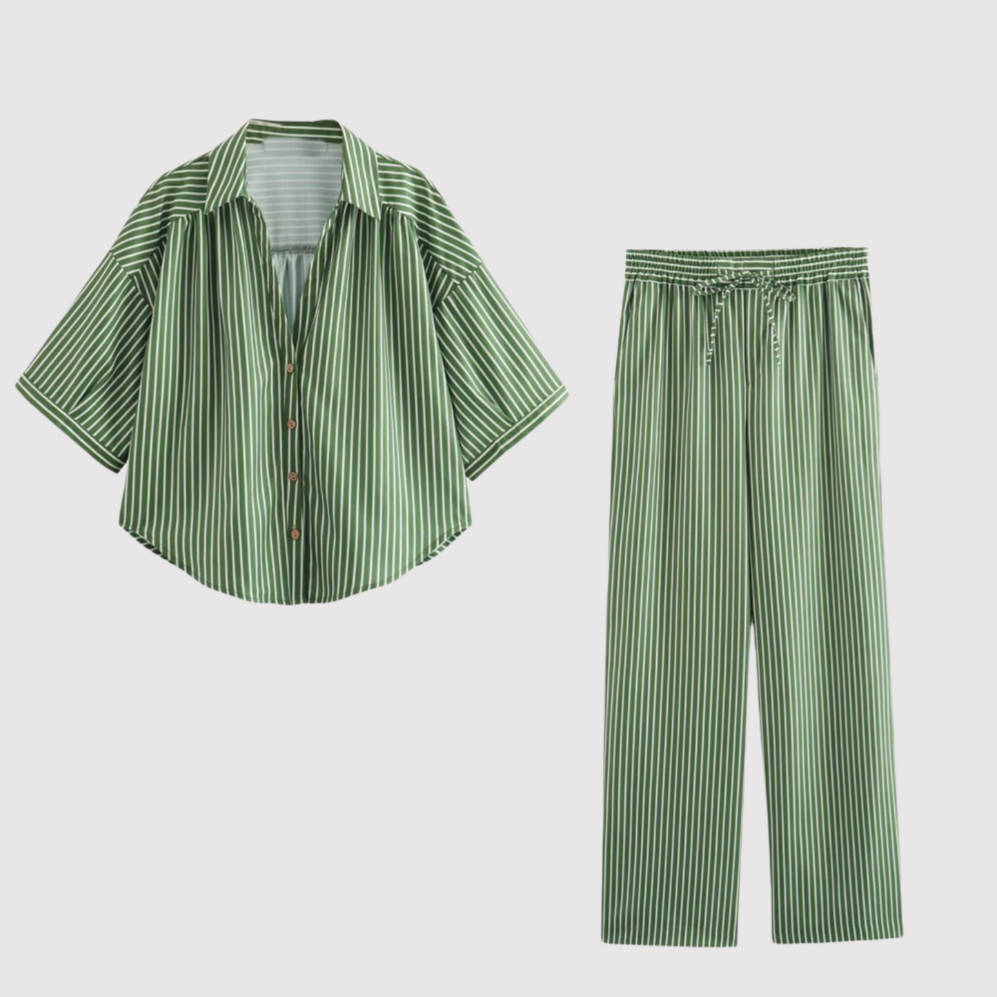 Dames Streeppatroon Kleding Set - StudioMarella