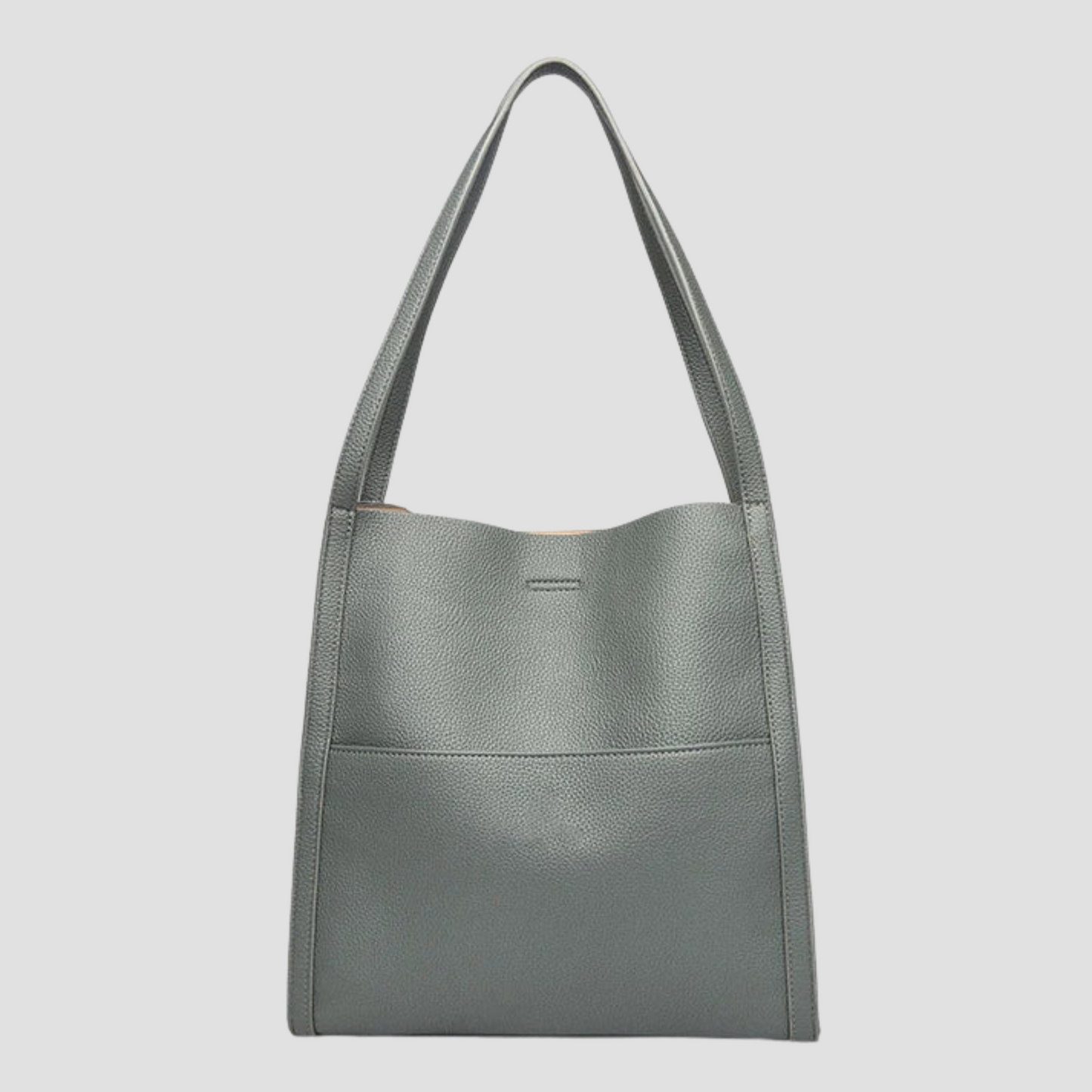 Leren Schoudertas Lilac Echt Leer Tasje