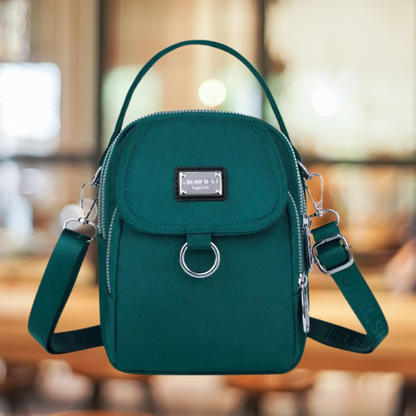 Klein Leer Crossbodytasje voor Vrouw
