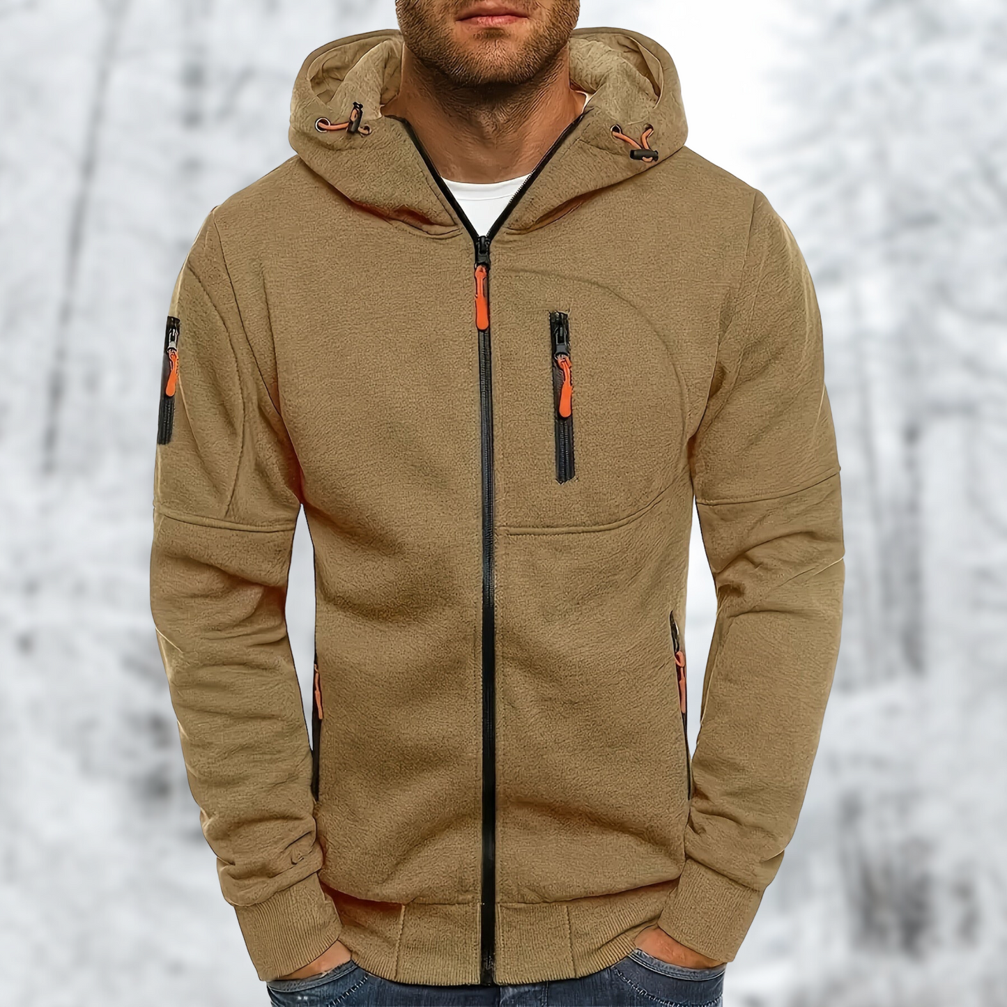 Waterdichte Heren Softshell Jas met Capuchon - StudioMarella