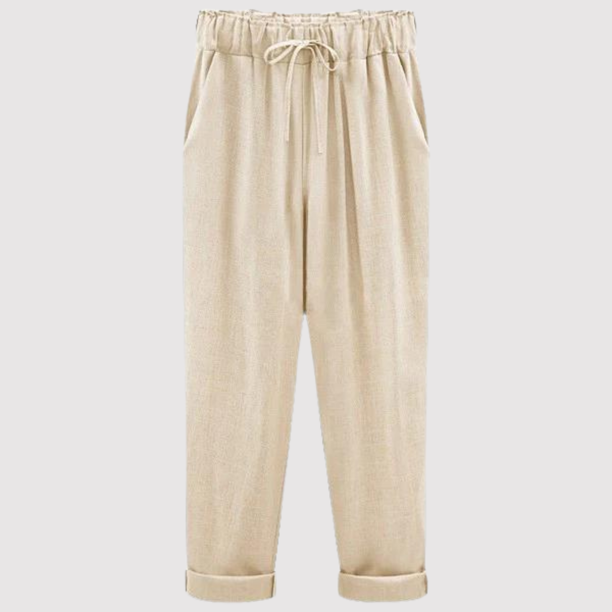 Vrouwelijke Zomermode Broek van Katoen en Linnen - StudioMarella