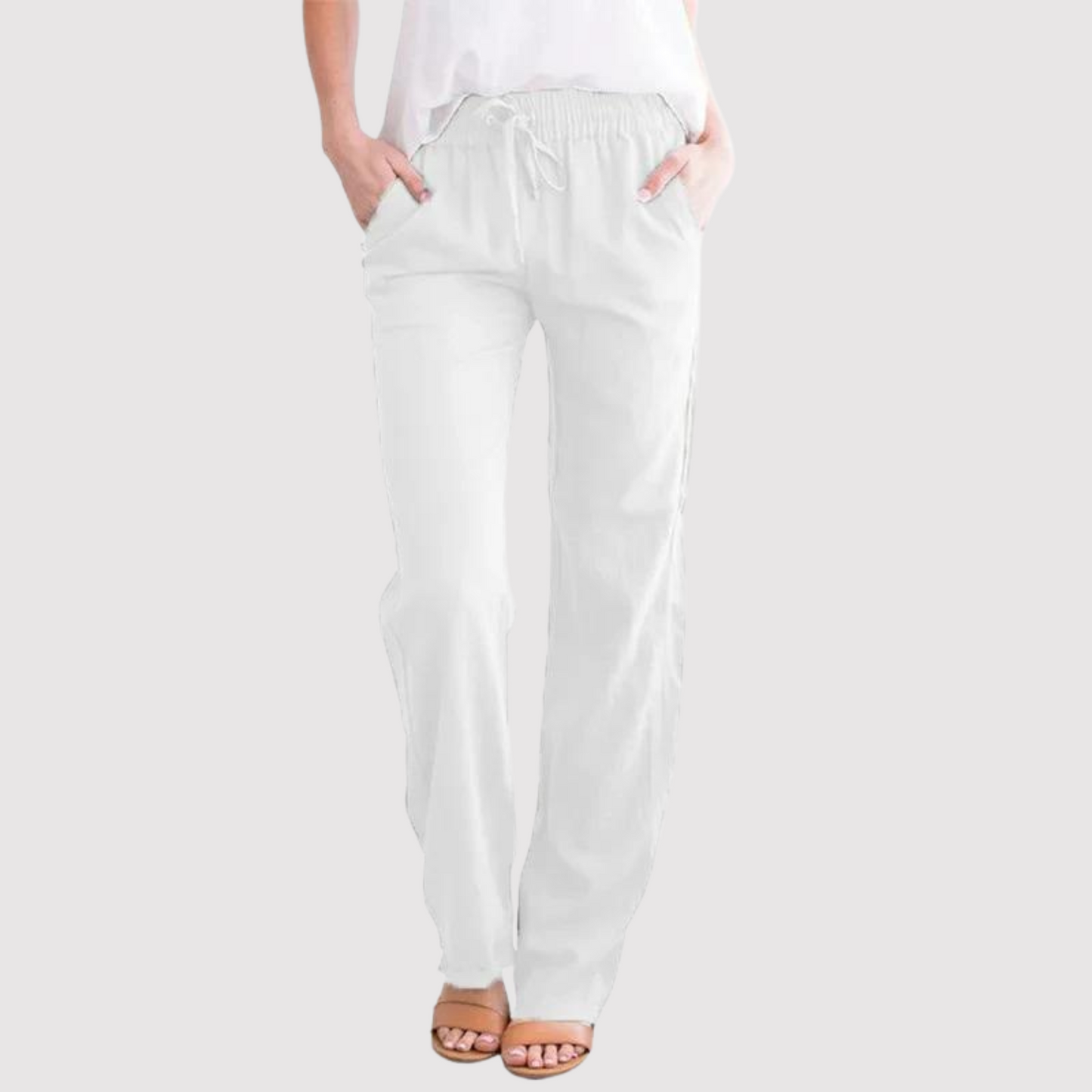 Elastische Joggingbroek voor Vrouwen met Trekkoord